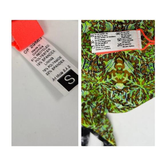 Maaji Reversible Tie Printed Bikini Top Size Small - Picture 5 of 5